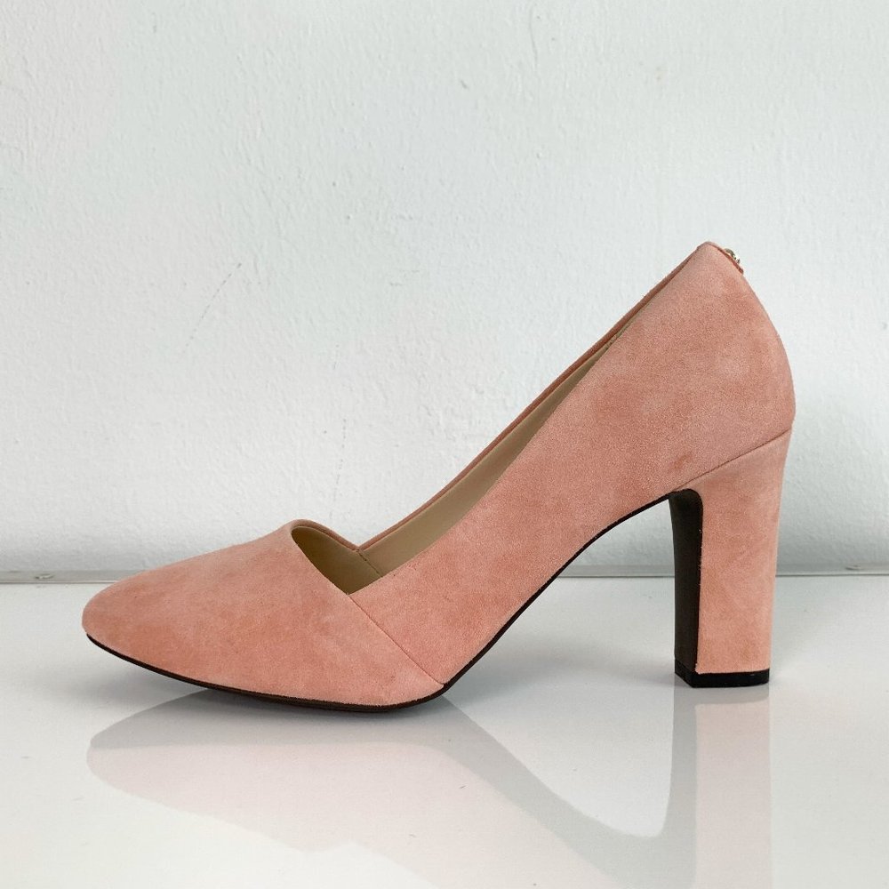 NIB Cole Haan Kinslee Pump in Pink Peony Suede